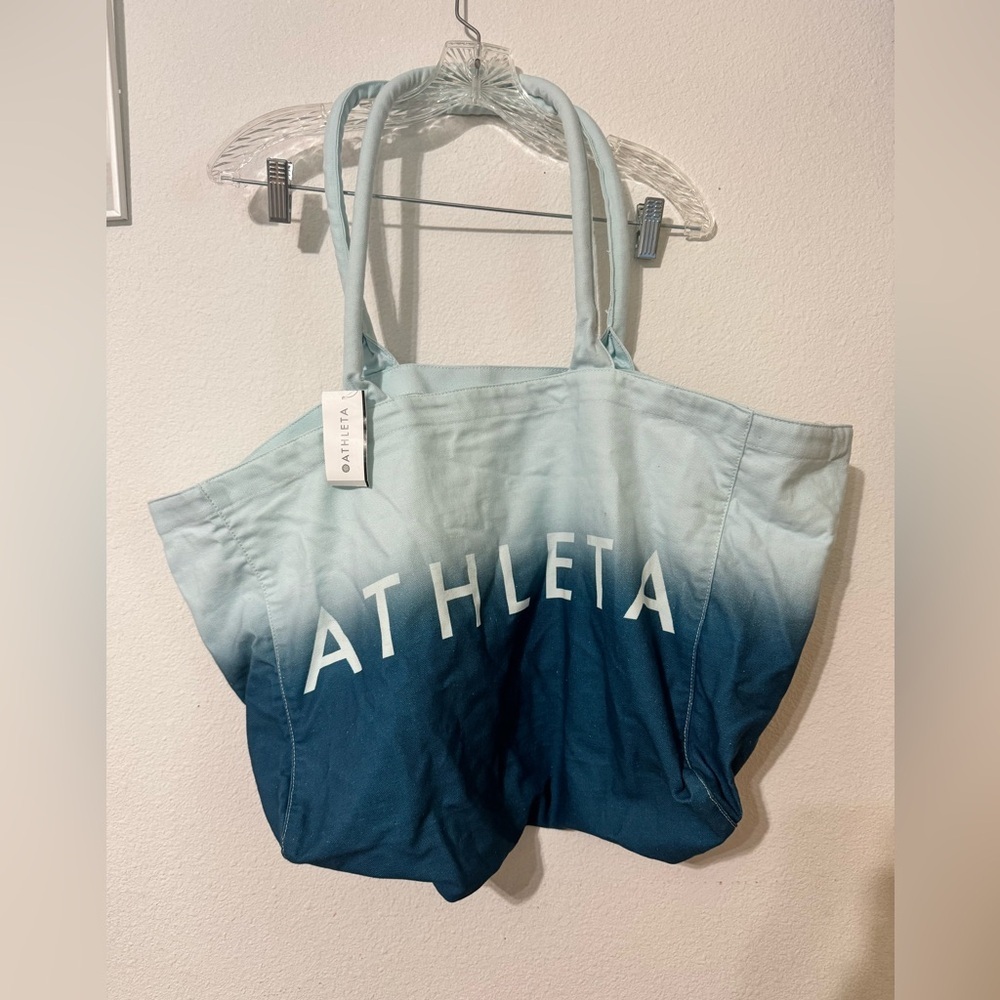 NWT Athleta Blue Ombre Tote Bag - Picture 2 of 5